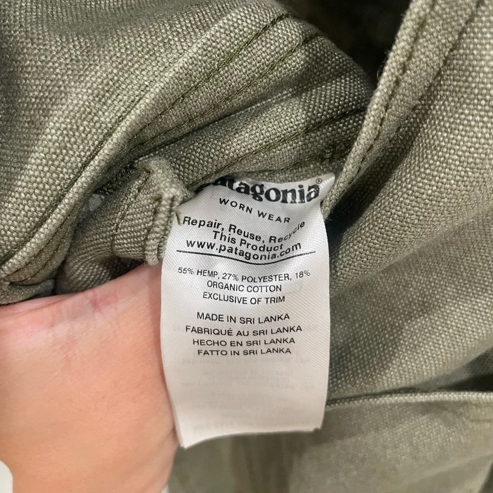 Patagonia Women's Point Reyes Canvas Overalls Basin Green Size Small - Picture 14 of 15